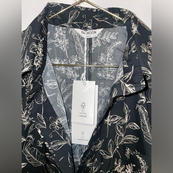 New! Thakoon Botanical Printed Cotton & Silk Utility Jumpsuit Size XL NWT! ✨ - Picture 12 of 14